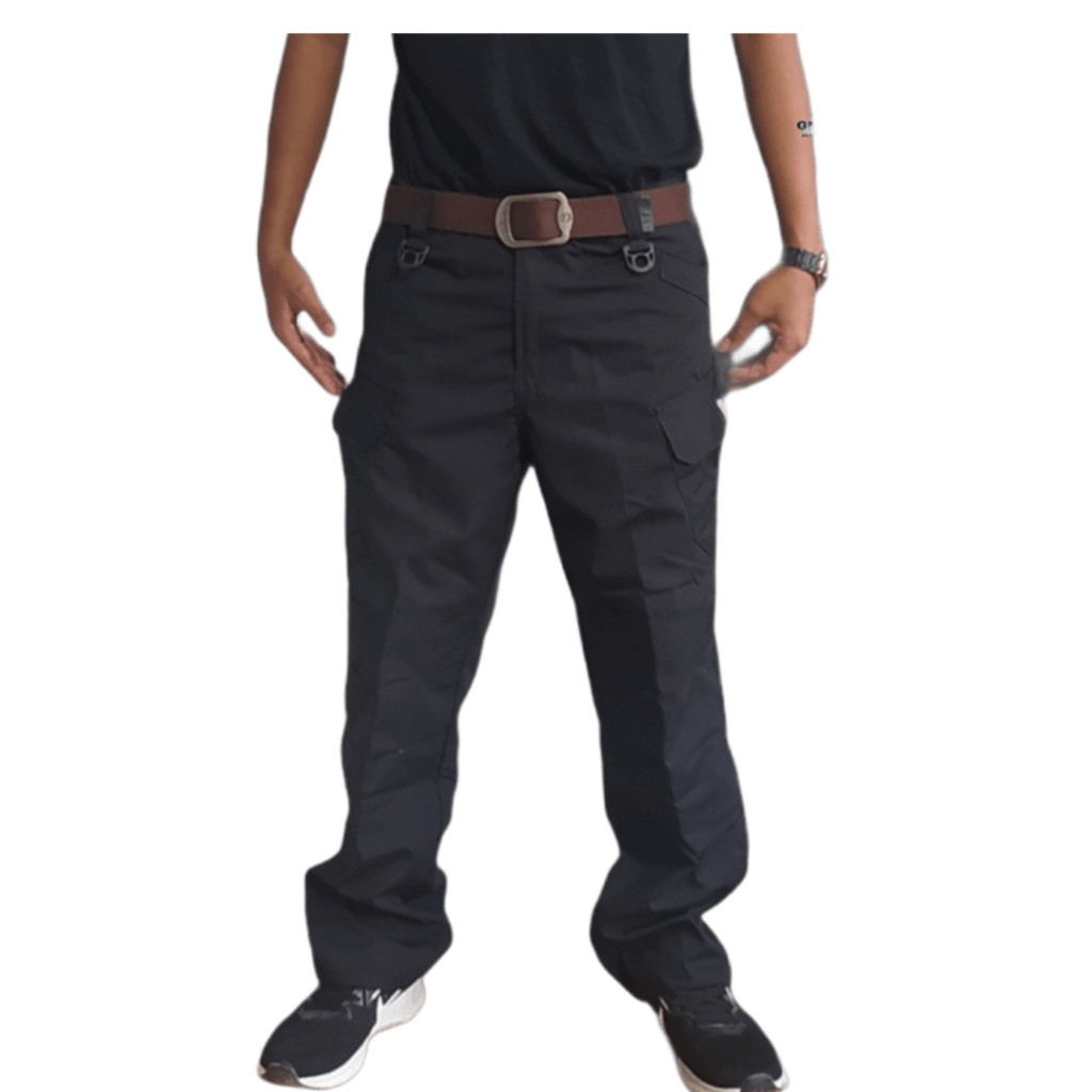 GMCSTORE.ID Celana Panjang PDL Hitam Celana Tactical Profesi Polri Ukuran Jumbo
