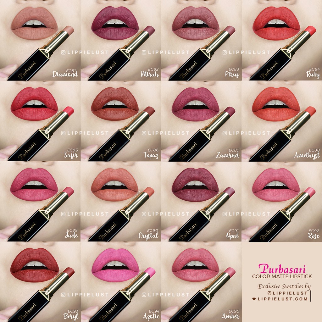 [RB] Purbasari Lipstik Color Matte 81 - 95