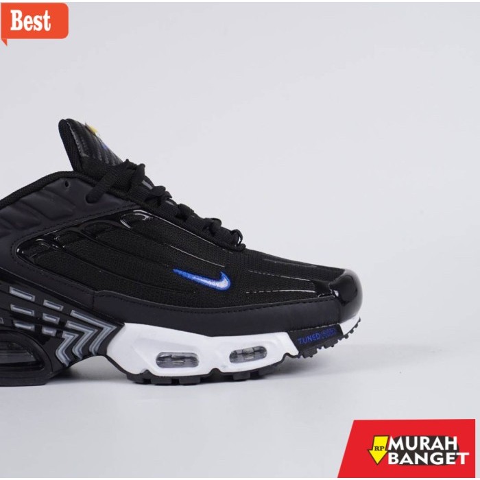 sepatu cowok model sekarang Sepatu Nike Air Max Plus TN 3 Royal Black - Royal Black, 39