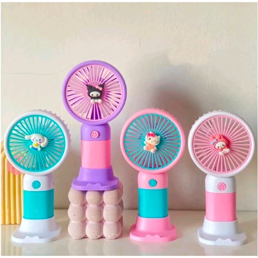 

SNI MINI HANDHELD FAN KIPAS GENGGAM PORTABEL USB MOTIF KARAKTER SANRIO - HW