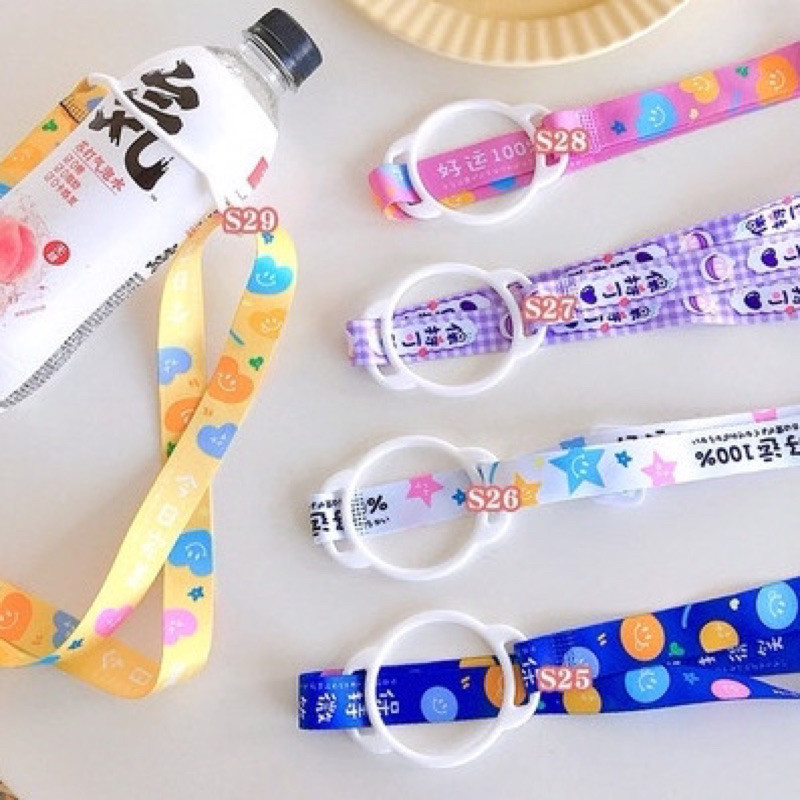 Q3 Tali Botol Minum Tali Botol Karakter Fleksibel Tali Strap Tupperware