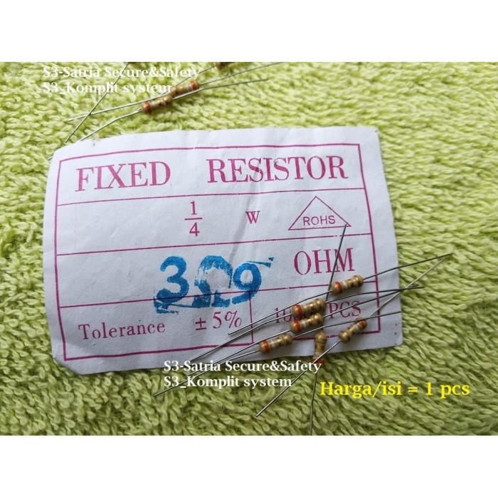 Coklat 3,9 Resistor 1/4 W watt 5% 3.9 Ohm 3 koma 9 1/4W 3,9ohm 3.9ohm
