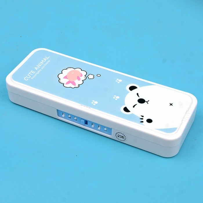 

[[New Collection Kids]] Kotak Pensil 2 Tingkat Anak-Anak dengan Sandi / Password Model Terbaru - Cute Animal