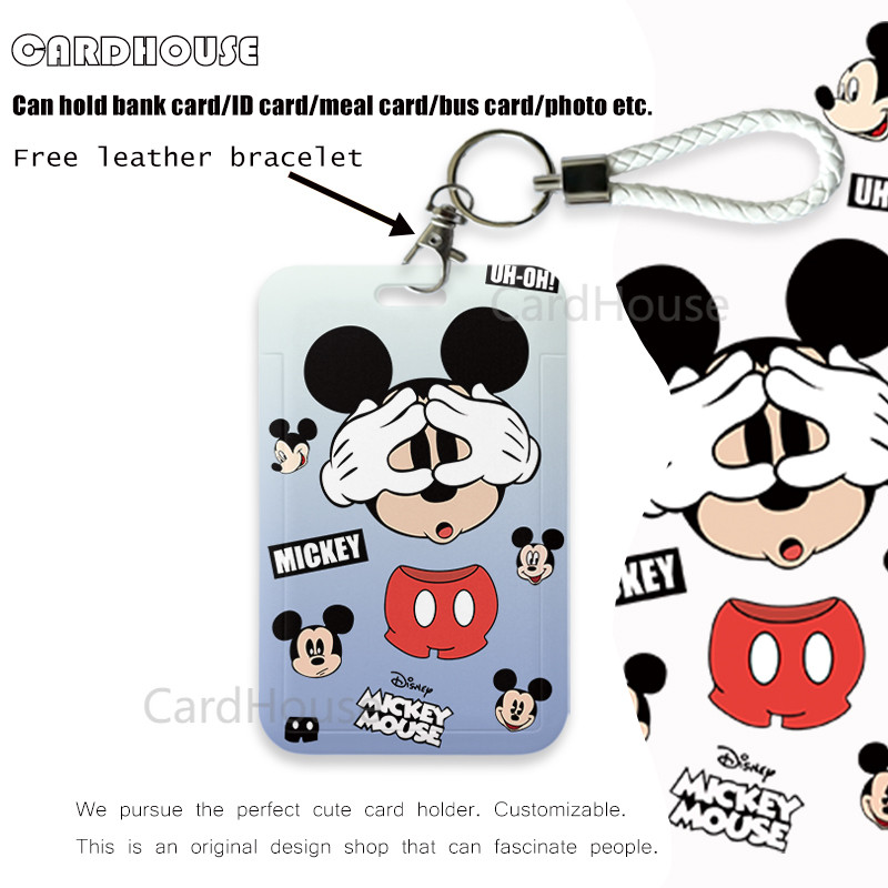 

【Mickey】ID CARD Kartun Mickey Disney Unik ID CARD Dompet Kartu Aesthetic HOLDER ID CARD Aesthetic LT161 Tempat Photocard Photo Card Kartun Mickey Aesthetic
