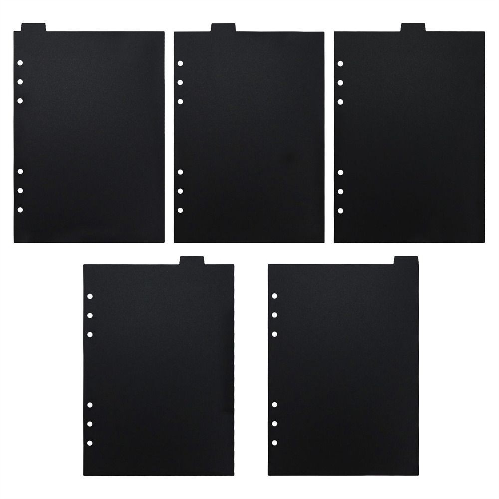 

Black A5 A6 A7 Inner Paper Page Dividers Loose-leaf Divider Index Divider Notebook Paper Divider Binder Index Separator