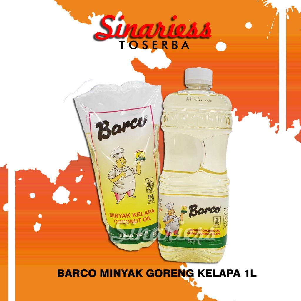 

Barco Minyak Goreng Kelapa 1L | Kemasan Pouch dan Botol 1Ltr | Cococnut Cooking Oil