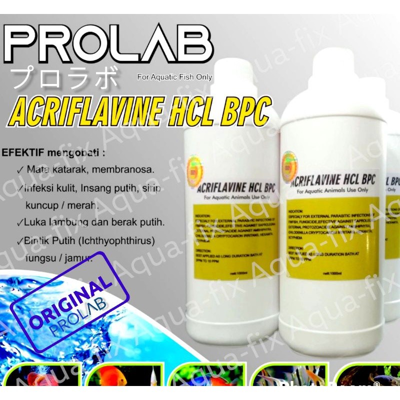 Acriflavine 1 Liter PROLABio | Obat Ikan Anti Jamur, Luka & Infeksi