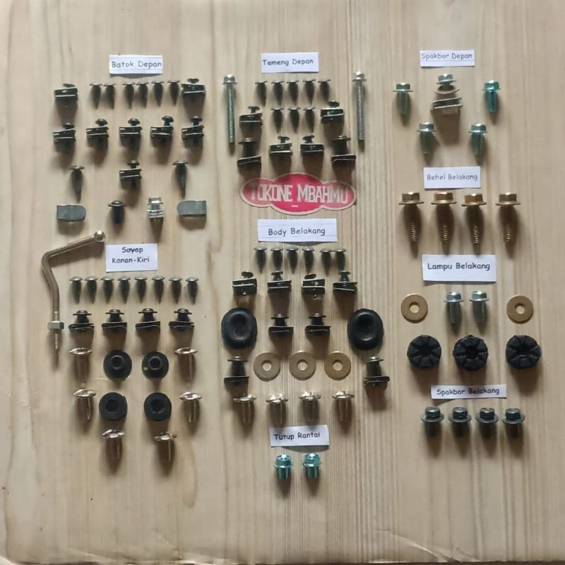 Baut Full Set Cover Body Bodi Honda Blade 125 FI PGM-Fi