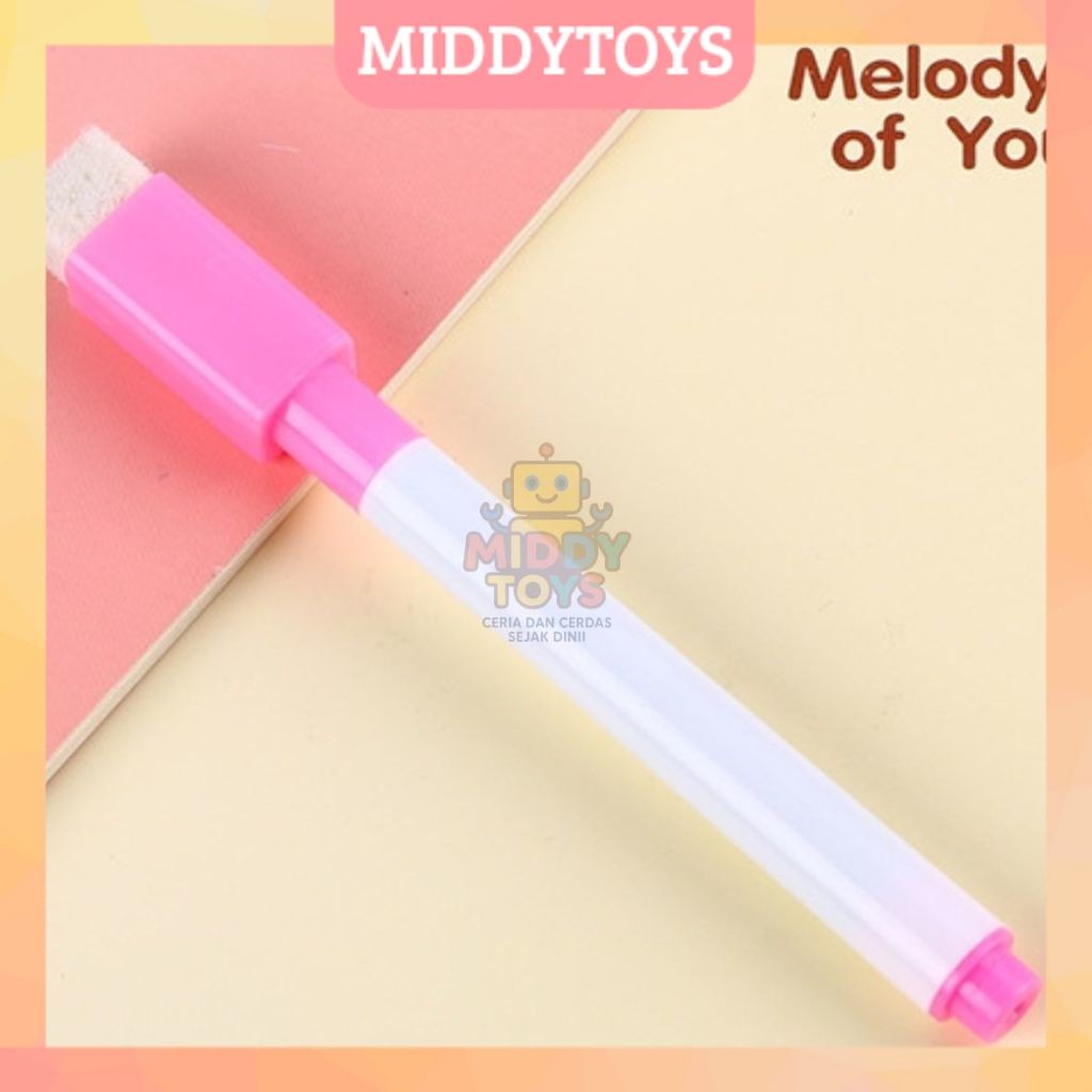 

MIDDYTOYS - SPIDOL WARNA PINK / WIPE AND CLEAN / SPIDOL DENGAN PENGHAPUS