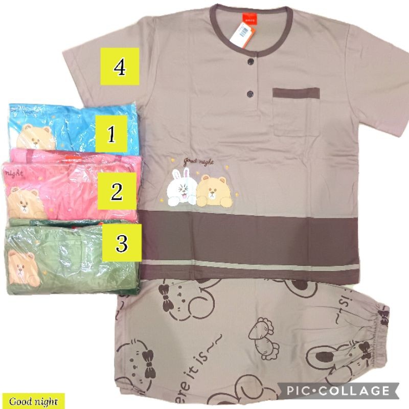 ASLI BABY DOLL AMRO & THEDA CELANA 3/4 pendek dewasa piyama baju tidur babydoll bebidol abg remaja s