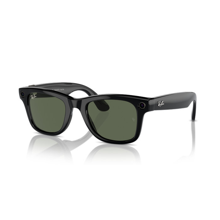 "HST.H" - TERBARU Ray-Ban Meta Wayfarer Smart Glasses RayBan Kacamata Pintarca - Green, Medium