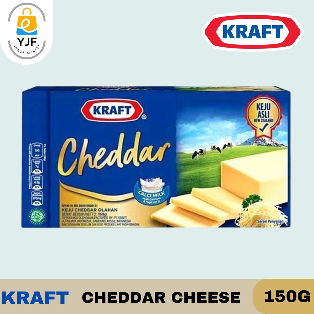 

Kraft Cheddar Cheese / Keju Balok 150g