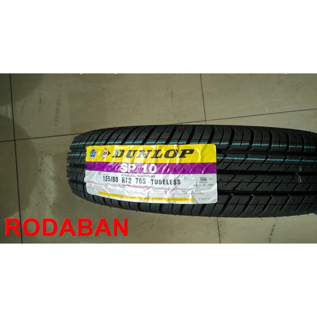 Dunlop SP10 Ukuran 155/80 R12 - Ban Mobil ST20 Truntung