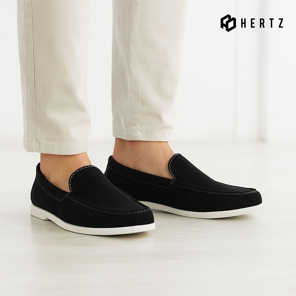 Wioz x Hertz - Sepatu Slip On Pria H 4801 Brand Hertz Sepatu Sneakers Casual Santai Hangout Sekolah 
