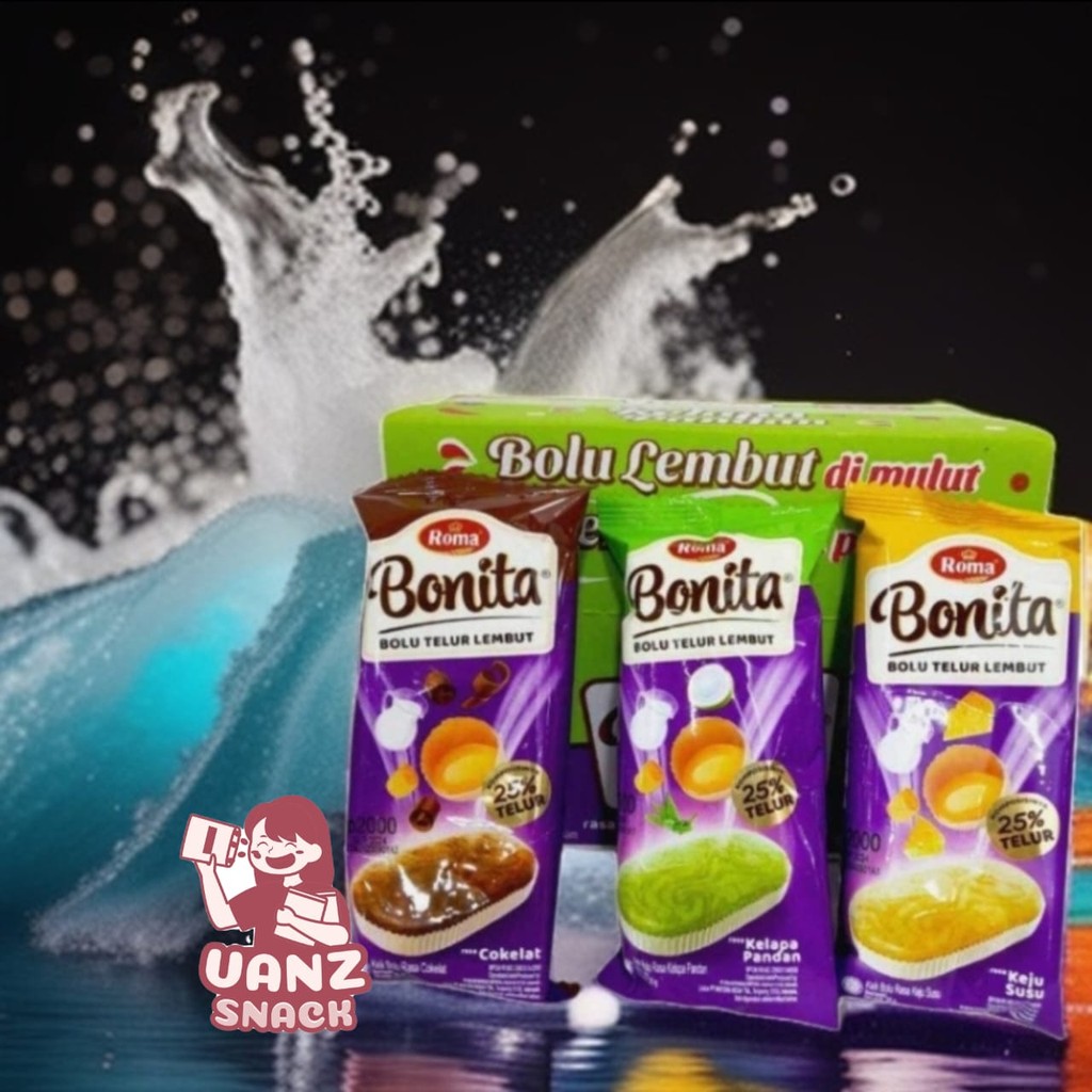 

Roma Bonita BOX Bolu Telur Lembut - Netto 12 bks x 30 gr