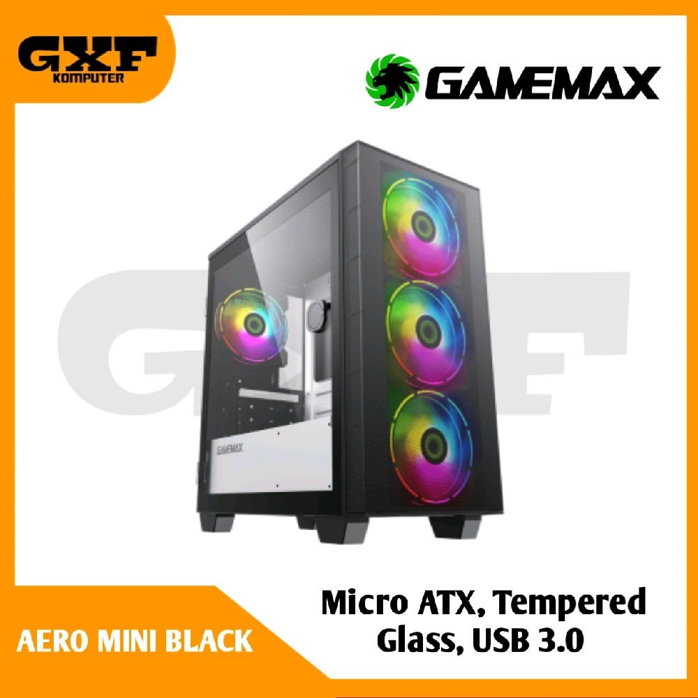 Casing Gamemax Aero Mini Black M-ATX