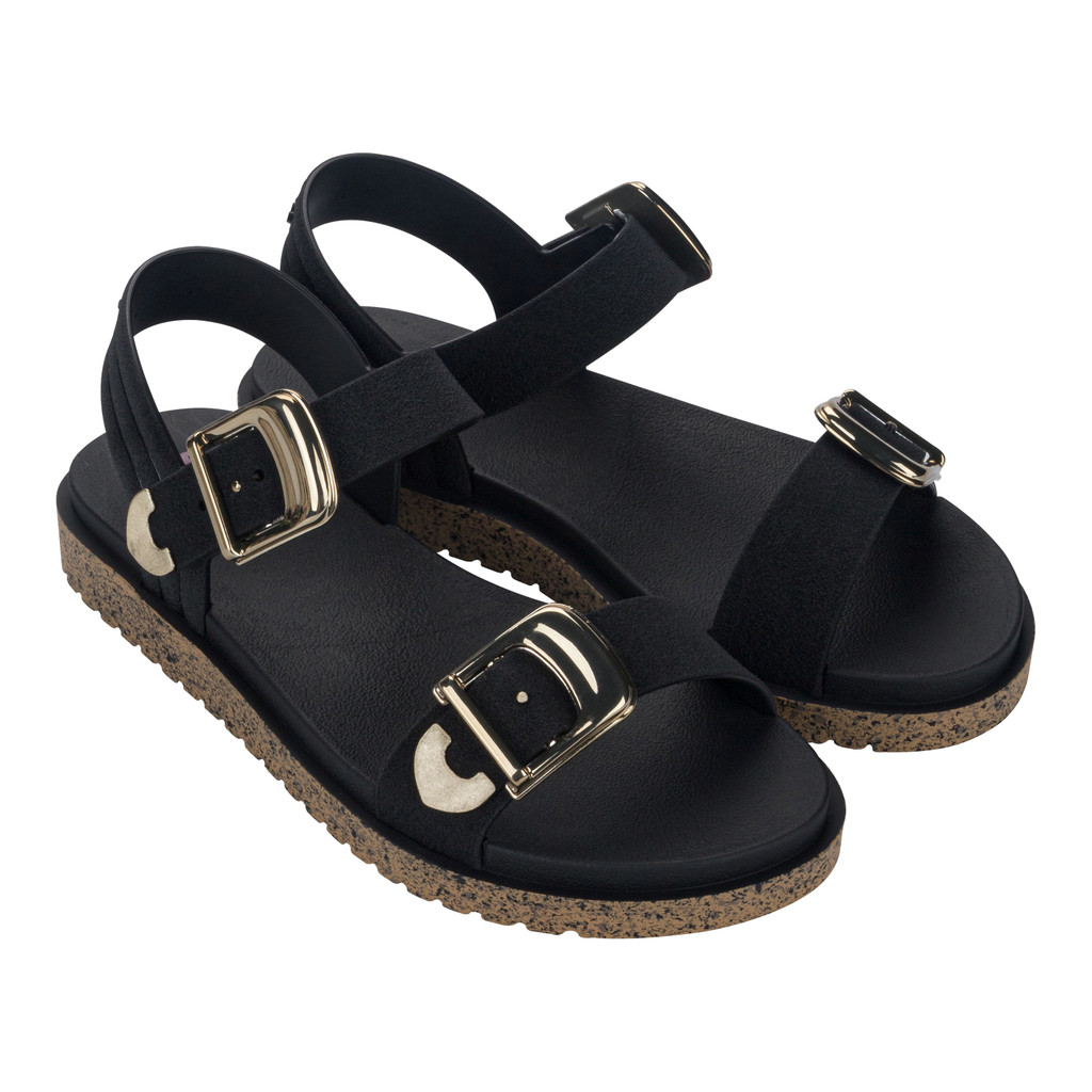 Sepatu Sandal Wanita Zaxy Rich Sandal Ad Black Cork