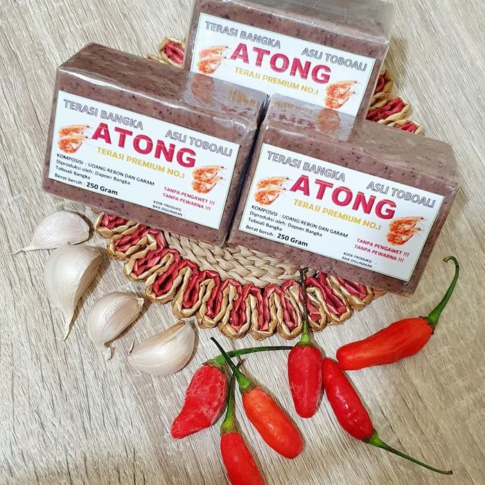 

Terasi Bangka /Belacan Bangka ATONG,Grade A 100% asli bangka Toboali