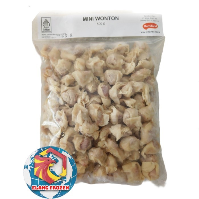 

Bumifood Mini Wonton | Pangsit Mini isi udang cumi ikan 500gr PIRM