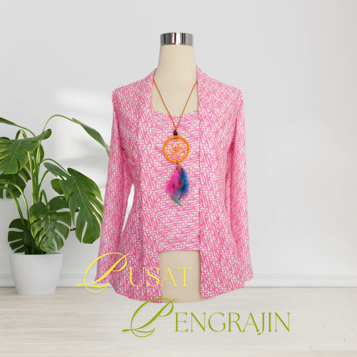 

✨LARIS✨ -Kebaya Kutubaru Motif Parang - Biru Muda, S