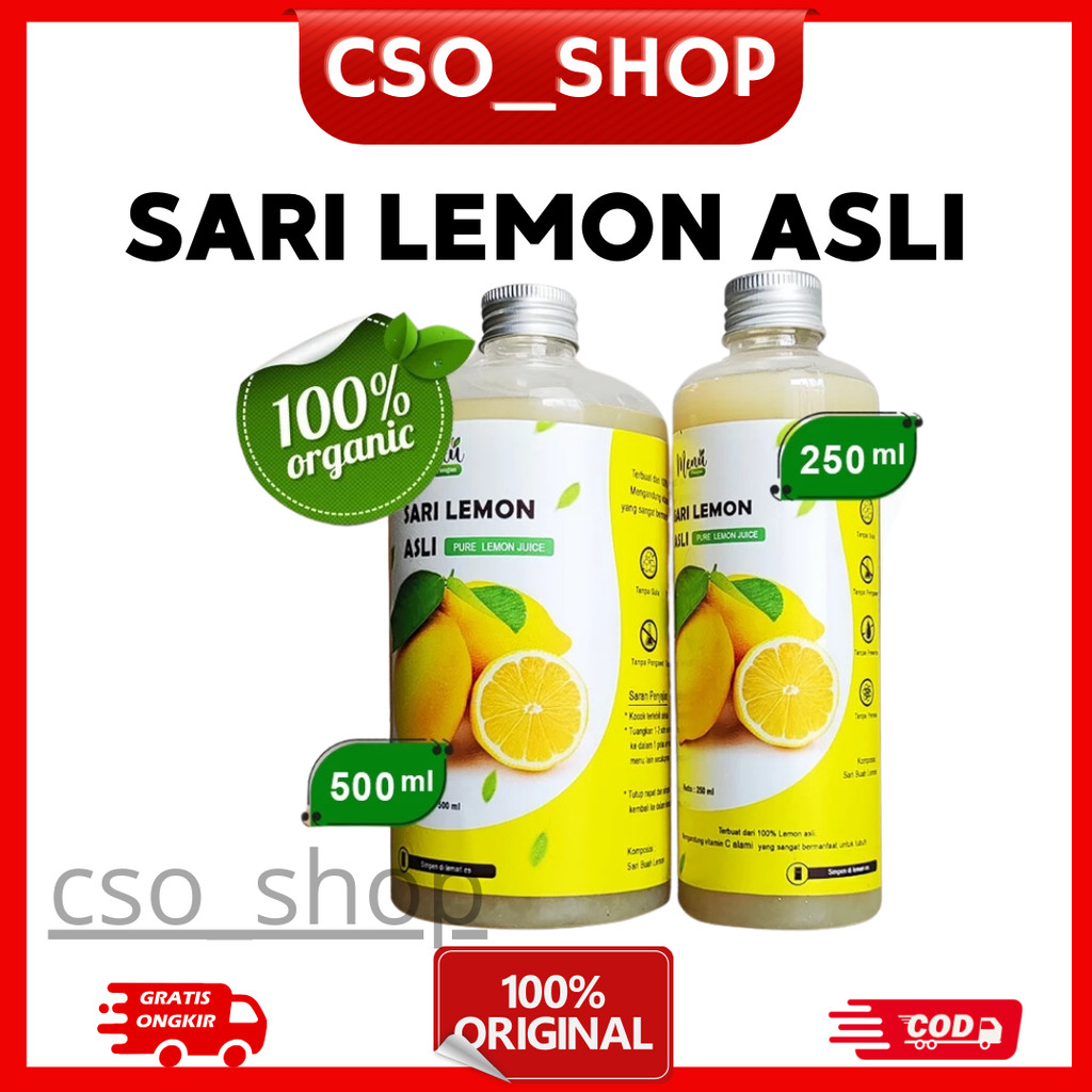 

Sari Lemon Asli Organik - Air Sari Lemon - Menu Pangan Lemon Juice