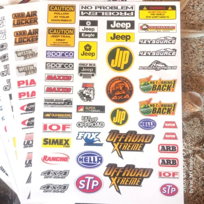 Sticker RC offroad, crawler, adventure, boogie, jeep, land rover