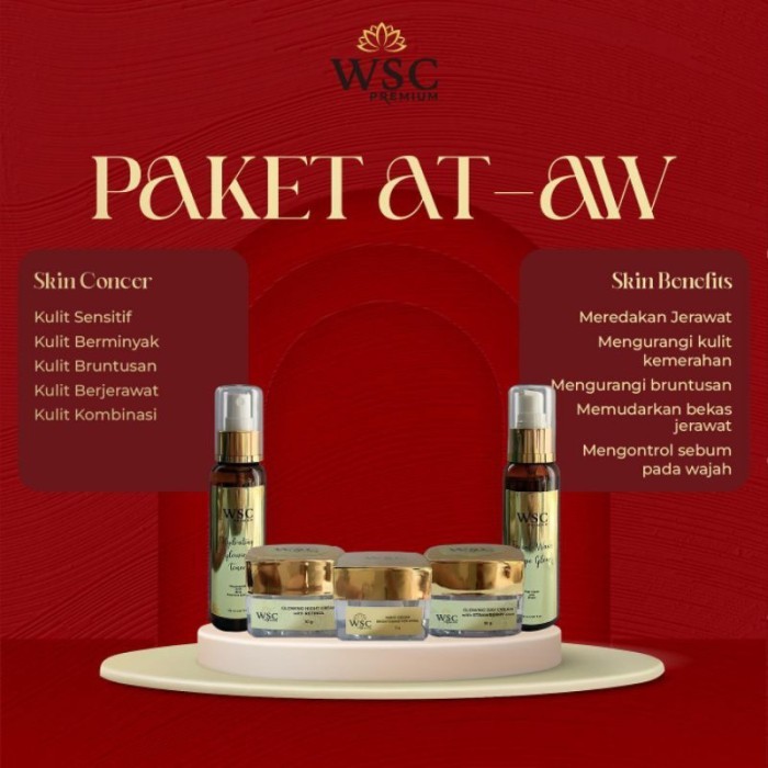 ready (FREE GIFT) PAKET RETINOL GOLD WSC ORGANIC SKINCARE