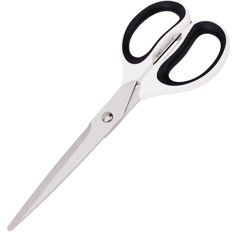 

1PC Deli Anti Stick Anti Rust Scissors Office And Home Scissors Stainless Steel Tailoring Scissors Solid And Durable Alloy