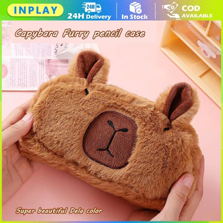 

Kotak Pensil Bulu Lucu Capybara / Tempat Pensil Sleting Capibara Bulu / Pencil Case Aesthetic Soft Korean Style Stationery