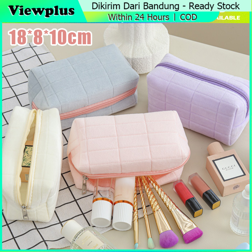 

Pensil Pouch Bulu Lembut Soft Pensil Case Tas Make Up Pouch Cosmetic Korea