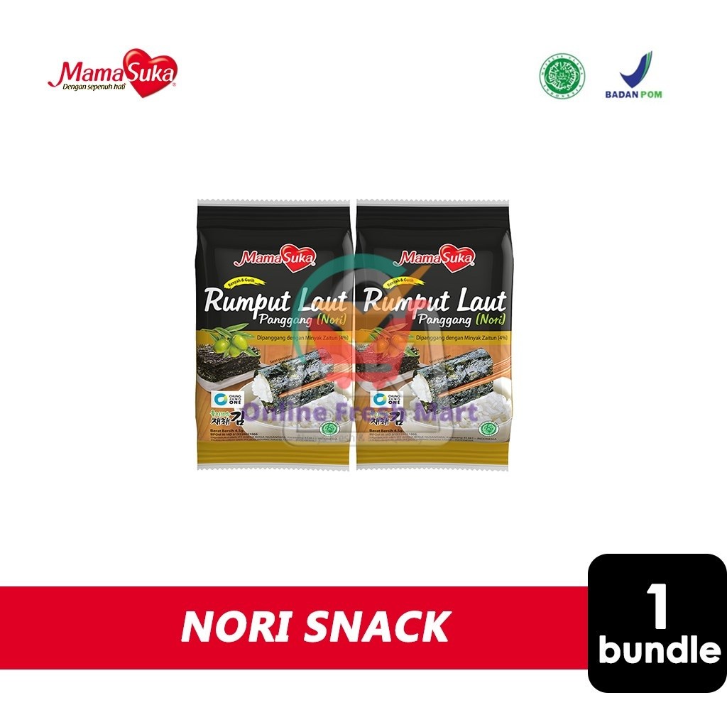 

Mamasuka Rumput Laut Panggang Nori (Bundle Isi 2) - Online Fresh Mart Denpasar