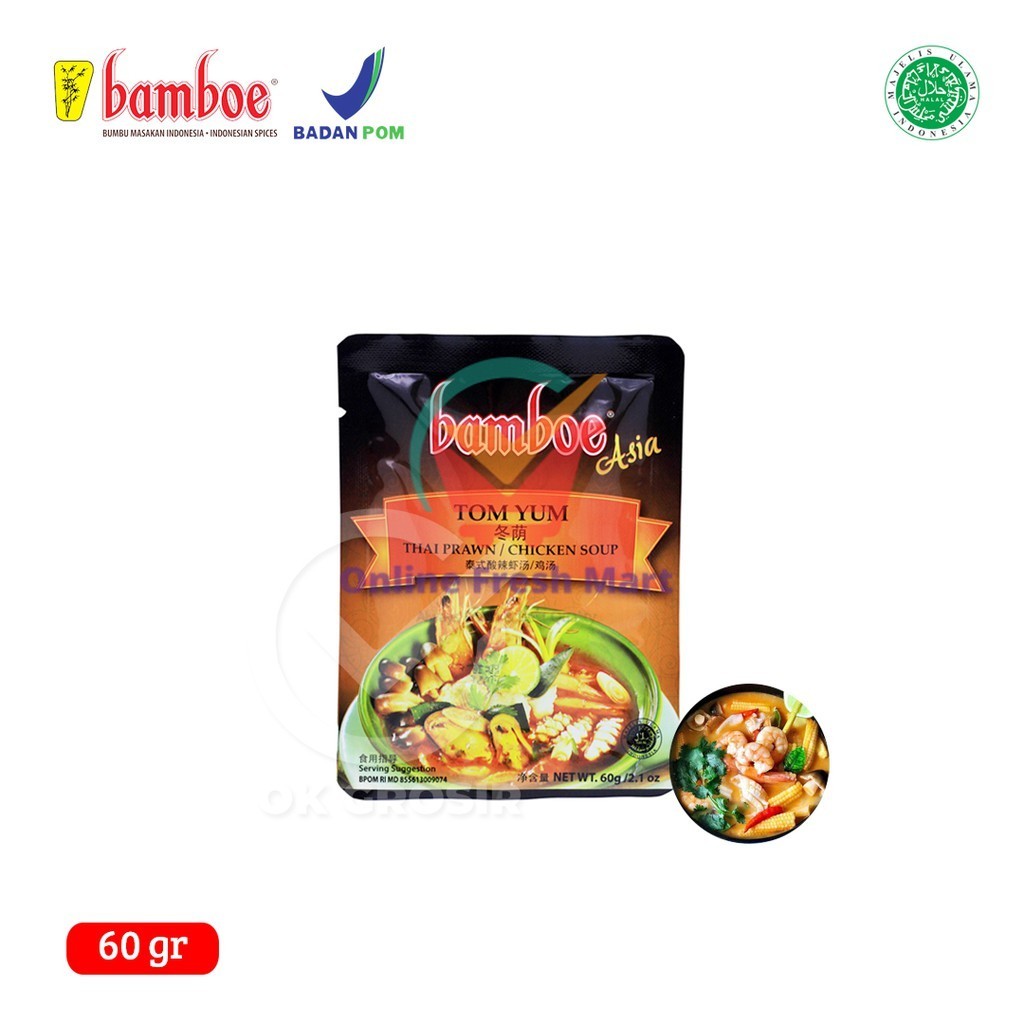 

Bamboe Asia Tom Yum / Bumbu Instan (60 gr) - Online Fresh Mart Denpasar