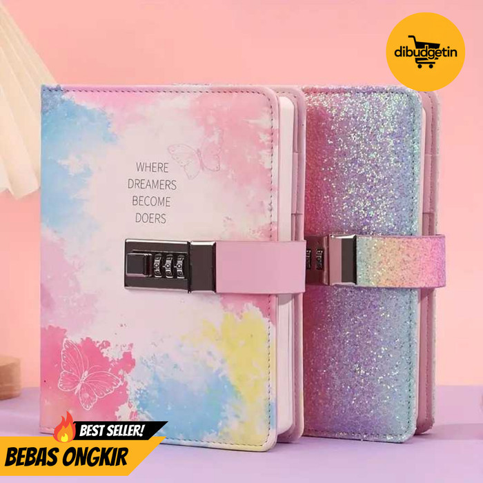 

Buku Diary Notebook Catatan Jurnal B6 256 Halaman with Lock - JIALILI F-5