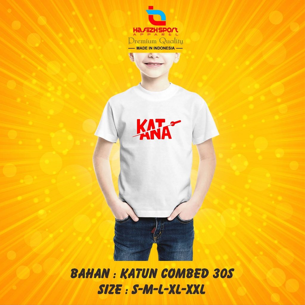 KAOS BAJU ANAK KATANA V.2 BAHAN PREMIUM