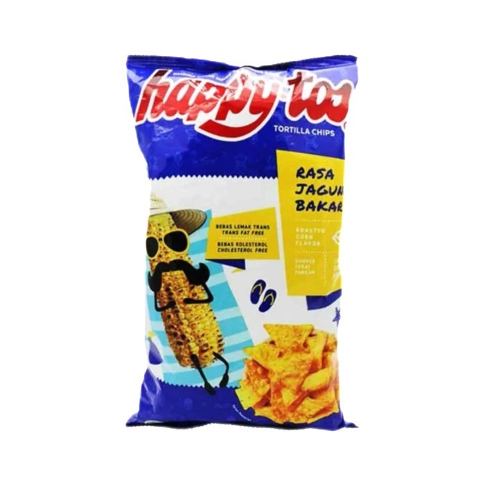 

Happytos Snack Tortilla Chips Jagung Bakar 140G