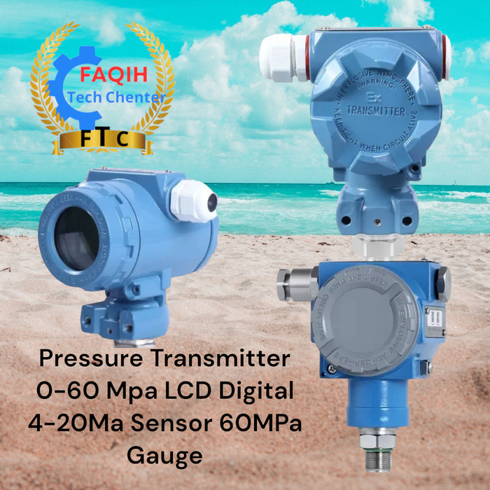 

Pressure Transmitter 0-60 Mpa LCD Digital 4-20Ma Sensor 60MPa Gauge