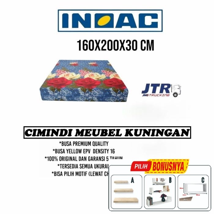 kasur busa inoac original 160x200x30 cm garansi 5 tahun