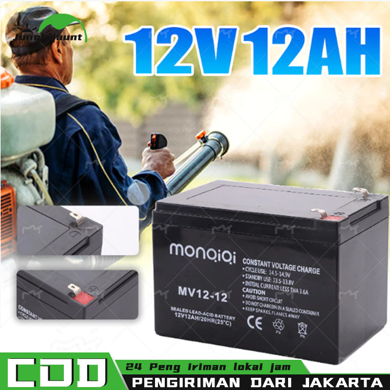 2 tahun Original Bergaransi Resmi Sepeda Listrik 12v 12ah Aki Tangki Semprot Aki Kering 12V12AH Gara