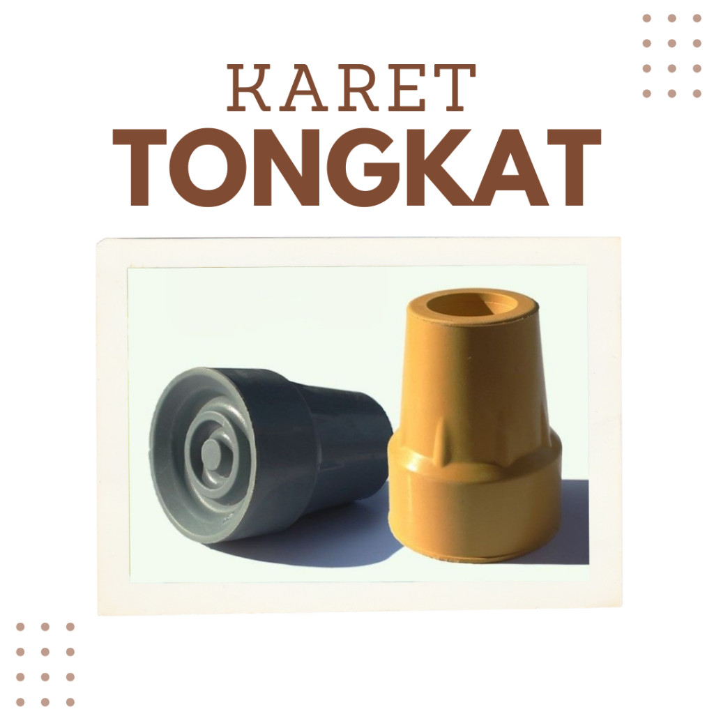 Karet Kaki Tongkat Ketiak/Karet Kruk Pengganti Tongkat Ketiak
