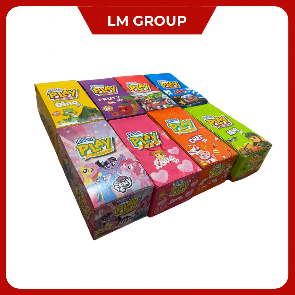 

Relaxa Play Gummy Candy Aneka Bentuk Ecer 1000 Isi 12 pcs 12gr