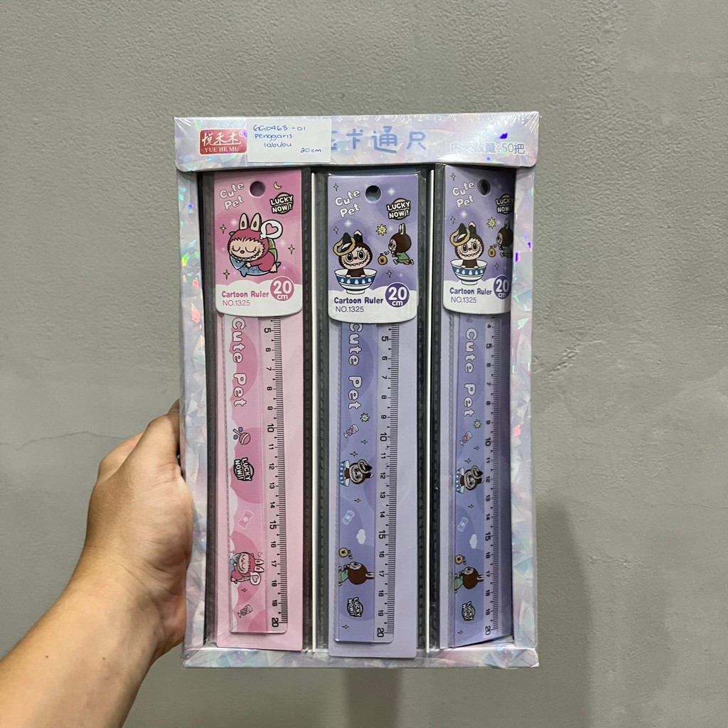 

(1Pcs) Penggaris 20 cm Labubu Keras Packing Individual - BC0463
