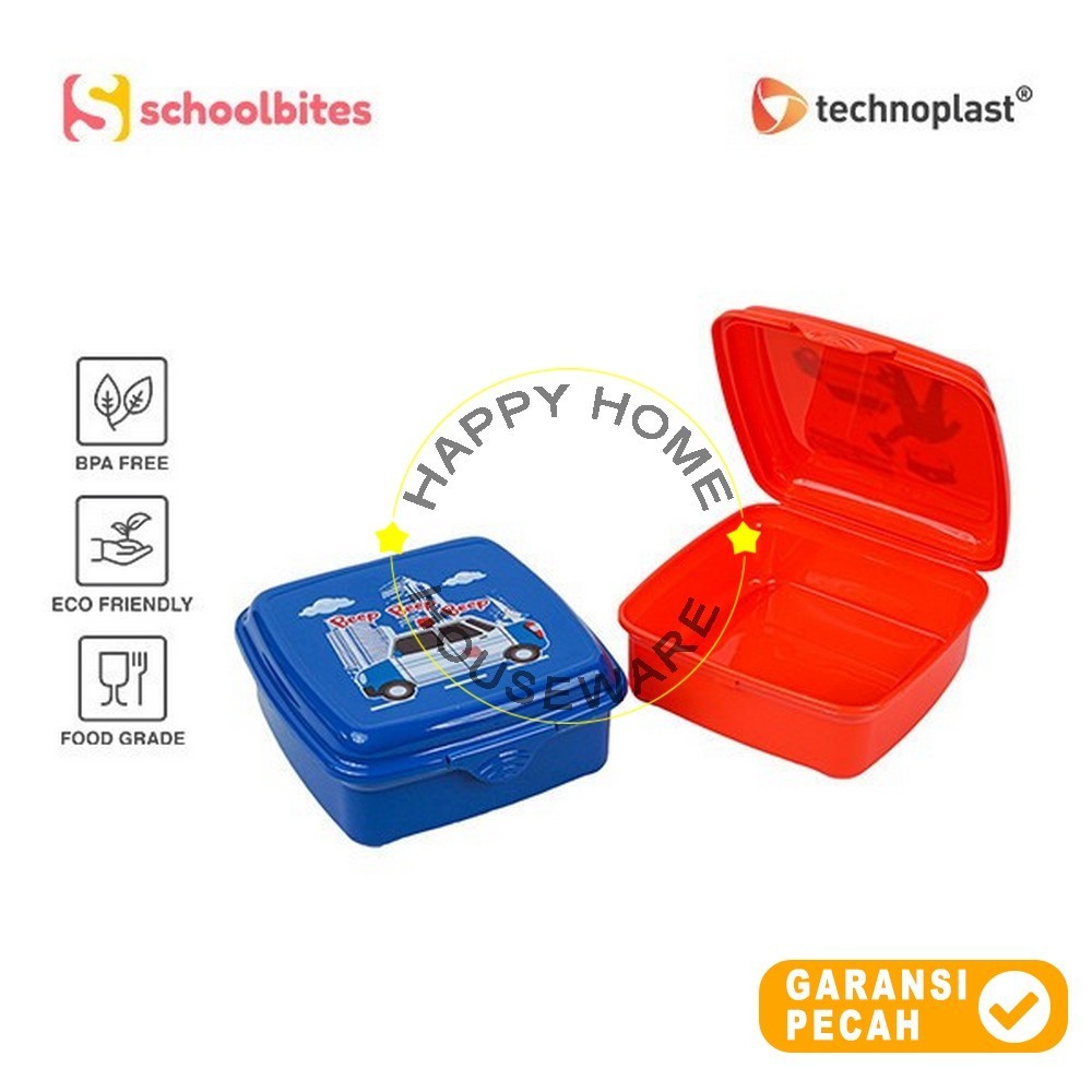 CAREER DAY Click N Lock Sealware Square Lunch Box 845ml Lunch Box Tanpa Sekat Kotak Bekal 845ml