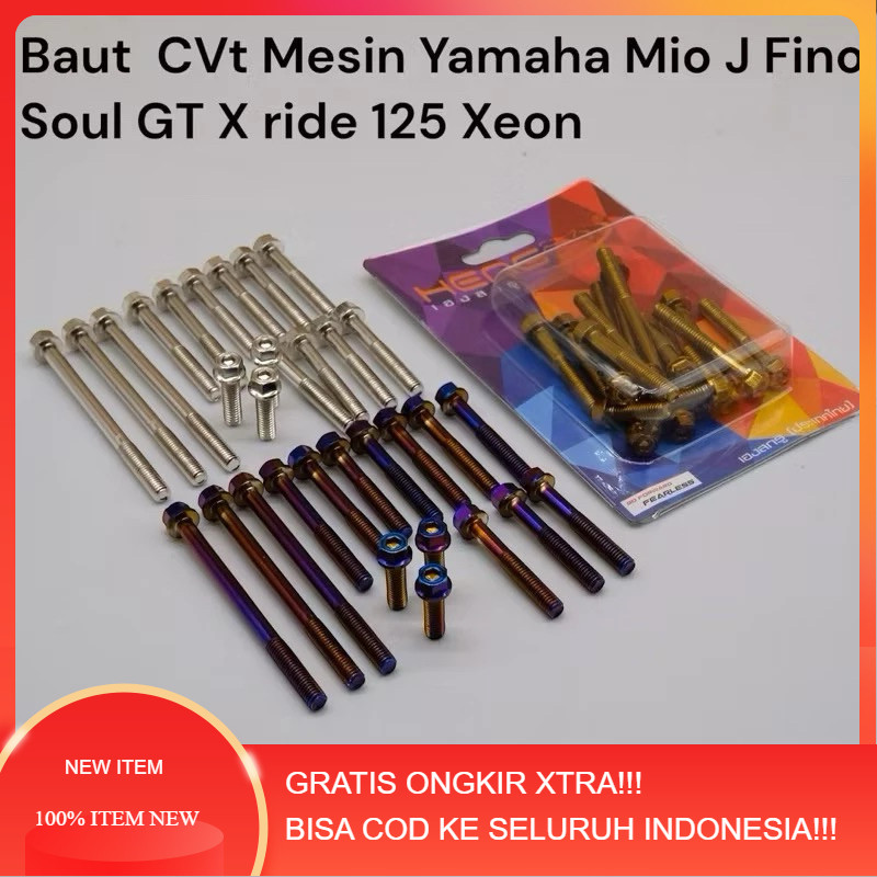 BAUT PROBOLT BLOK CVT MESIN 2 KUNCI MIO J  GT SOUL FINO HARGA FULL SET CVT MESIN