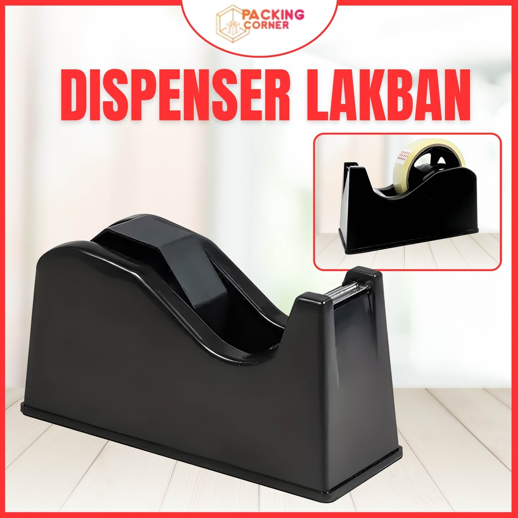 

Tape Dispenser Alat Potong Isolasi 1 inch Tempat Solatip Duduk Besar