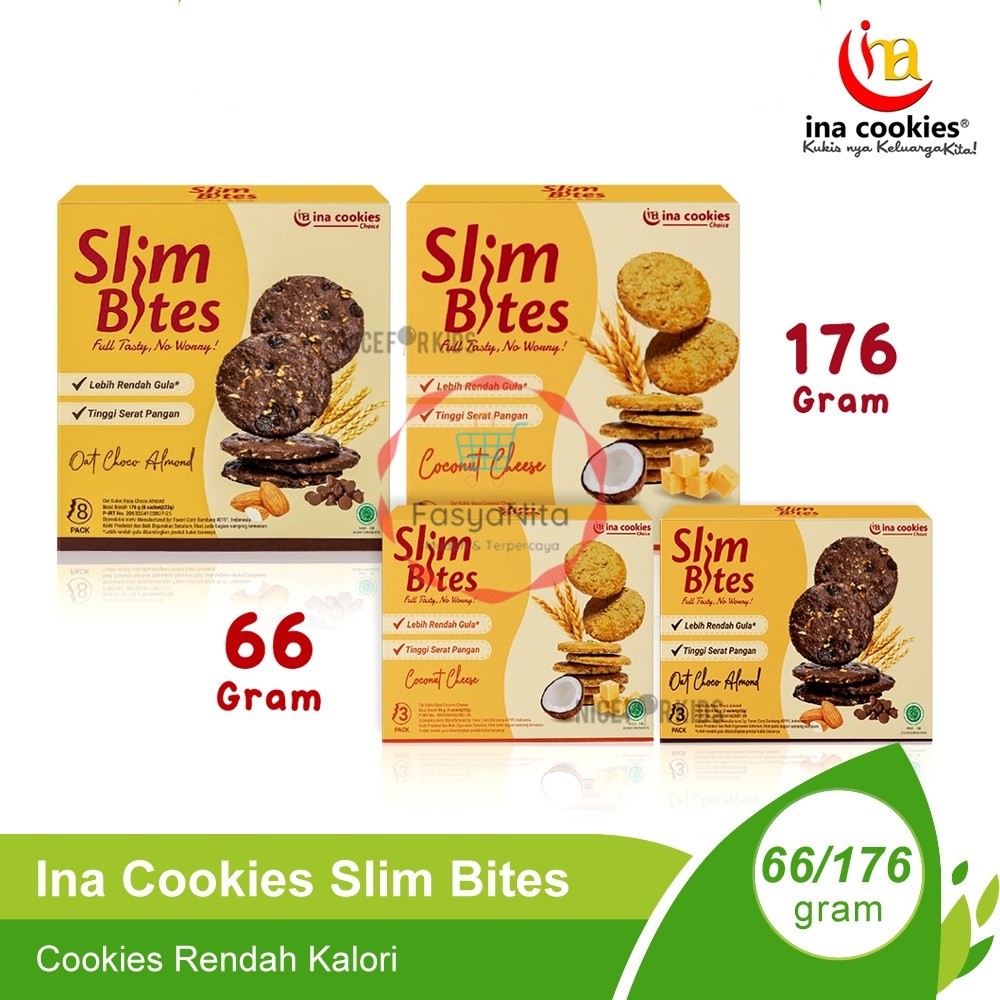 

Ina Cookies Snack Slim Bites Coconut Cheese & Oat Choco Almond Kue Cemilan Sehat Tinggi Serat Rendah Kalori Instan Cocok Untuk Program Diet - Fasyanita Denpasar