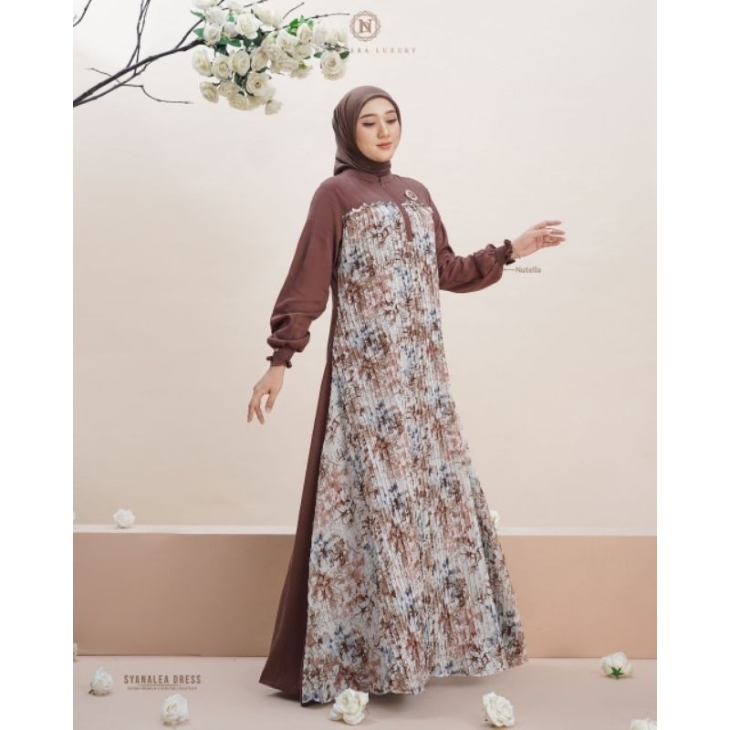 SYANALEA DRESS BY NADHEERA LUXURY/GAMIS NADHEERA LUXURY TERBARU 2024  terbaru