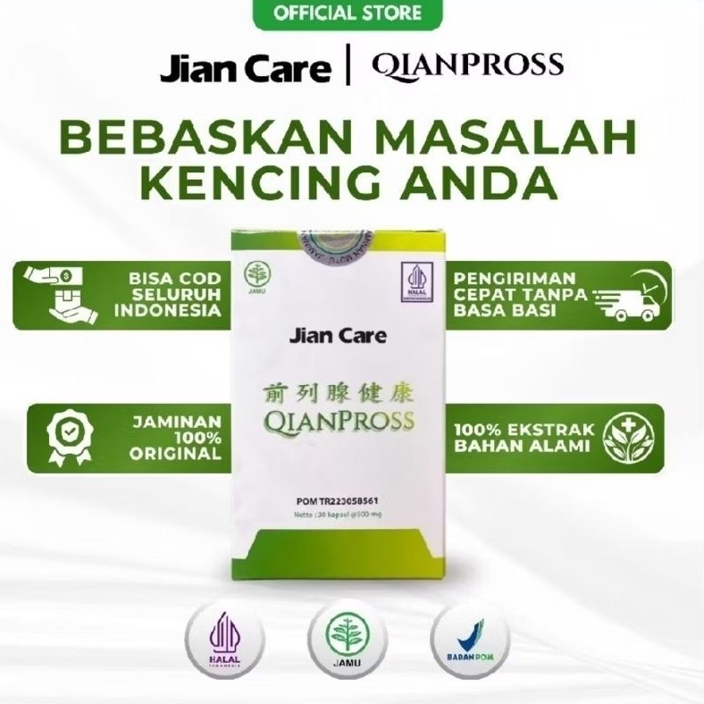 Official Jian Care Qianpross - Obat Herbal Cina Untuk Membantu Meredakan Sering Kencing Prostat ISK 