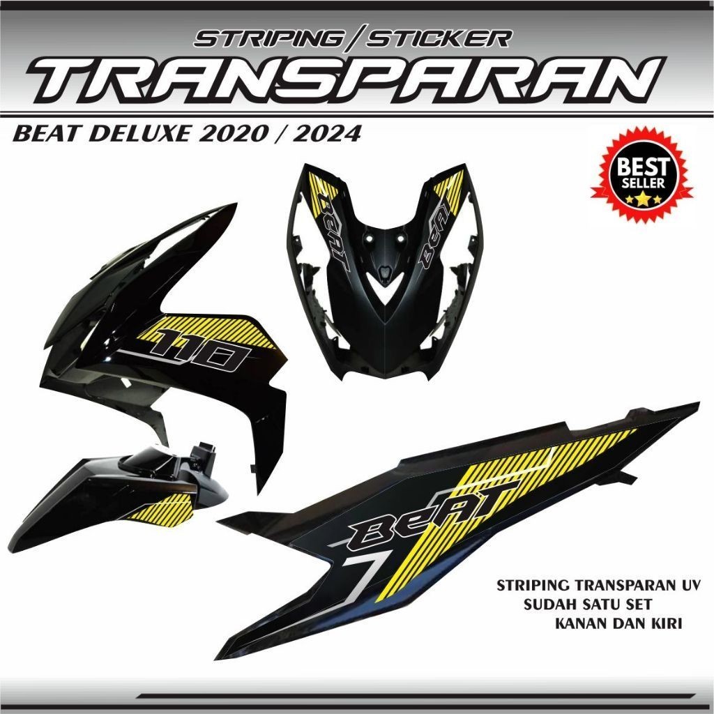 Striping uv transparan / STIKER TRANSPARAN ORIGINAL STIKER STRIPING BEAT BARU 2020 / 2024 TRANSFARAN