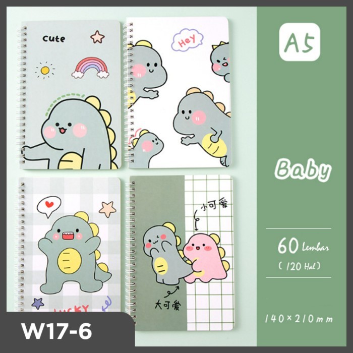 

Homify Living Diary Book Motif Karakter / Catatan Harian Kecil NoteBook A5 Aesthetic - W17-6