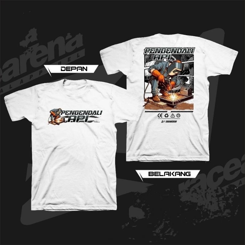 KAOS WELDER PENGENDALI API BAJU PRIA WANITA~FREESTICKER